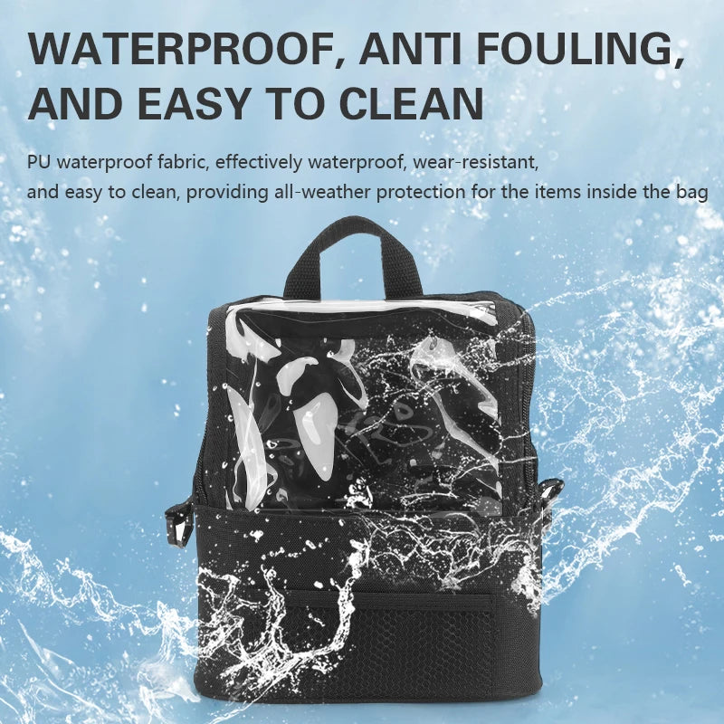 PVC Transparent Makeup Bag Large Capacity Waterproof Travel Toolbag Portable Barber Beauty Cosmetics Tools Storage Case Supplies Peaceful Pleasures Health and Wellness