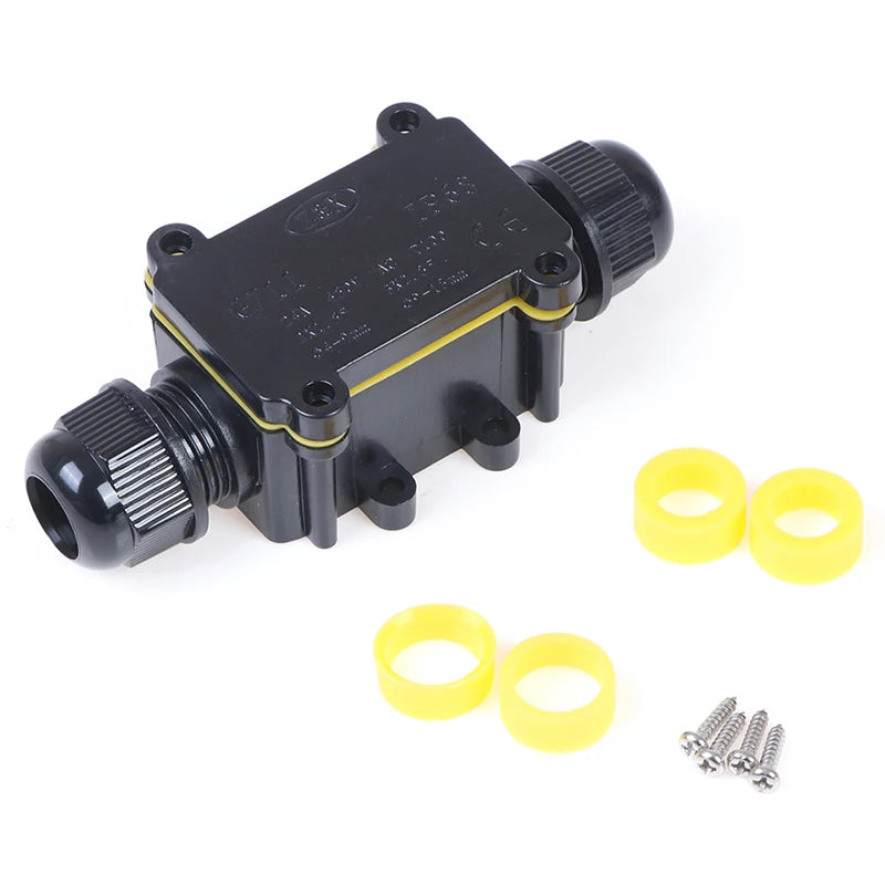 2 Way Waterproof Electrical Junction Box For Outdoor Lighting Cable IP68 Peaceful Pleasures Health and Wellness