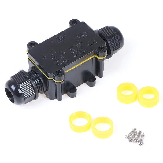2 Way Waterproof Electrical Junction Box For Outdoor Lighting Cable IP68 Peaceful Pleasures Health and Wellness