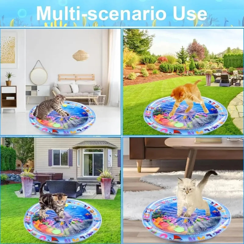 Inflatable Water Play Mat for Cats, Babies & Pets – PVC