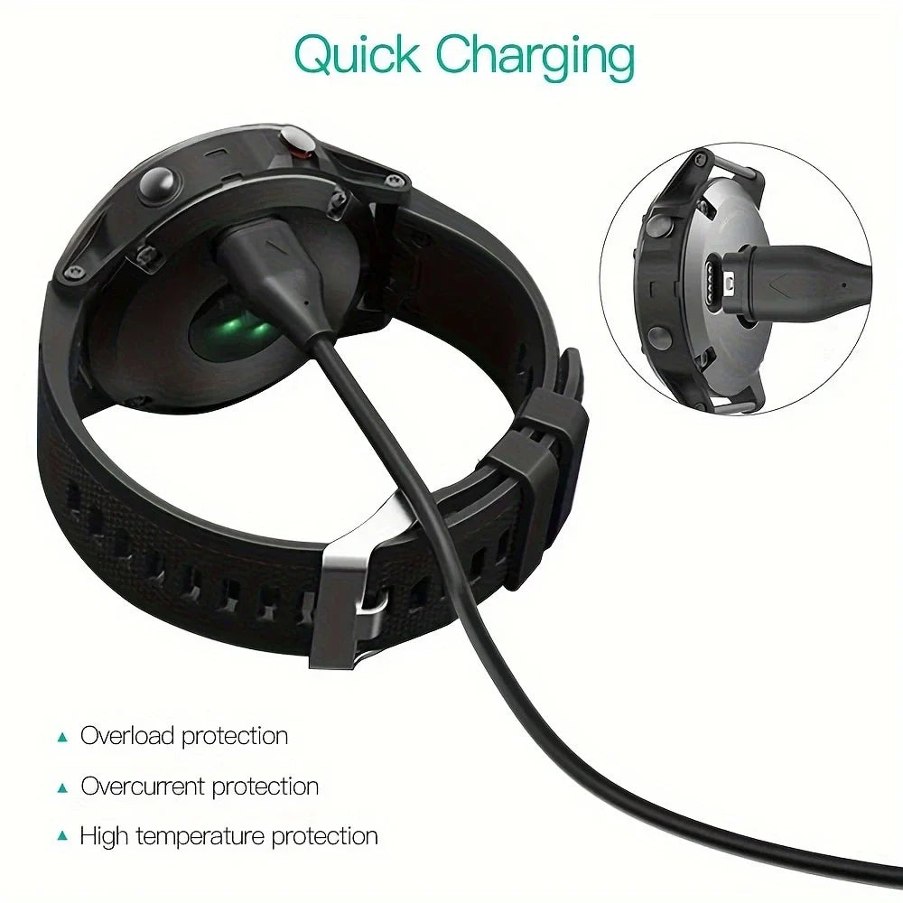Garmin Watch Charger Cable – Fenix 7/6/5, Vivoactive, Instinct