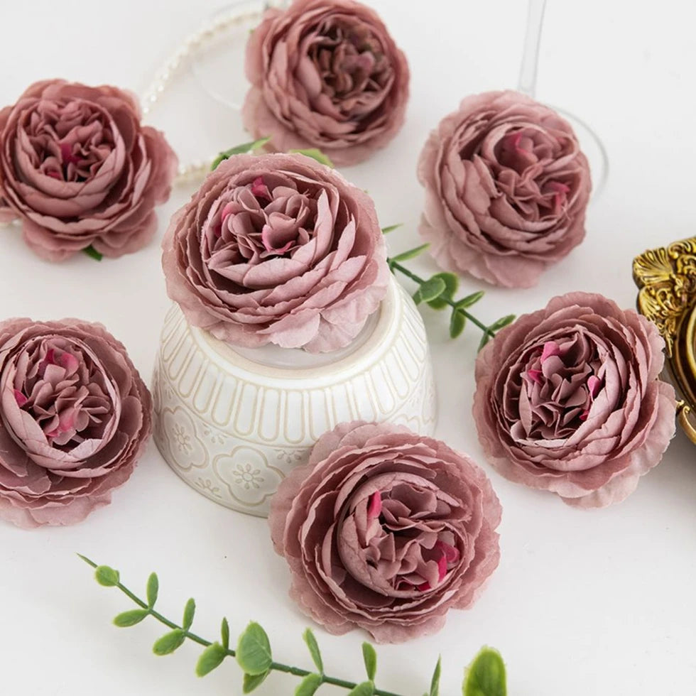 Silk Peony Artificial Flower Stems | Wedding & Home Décor 5/10pcs