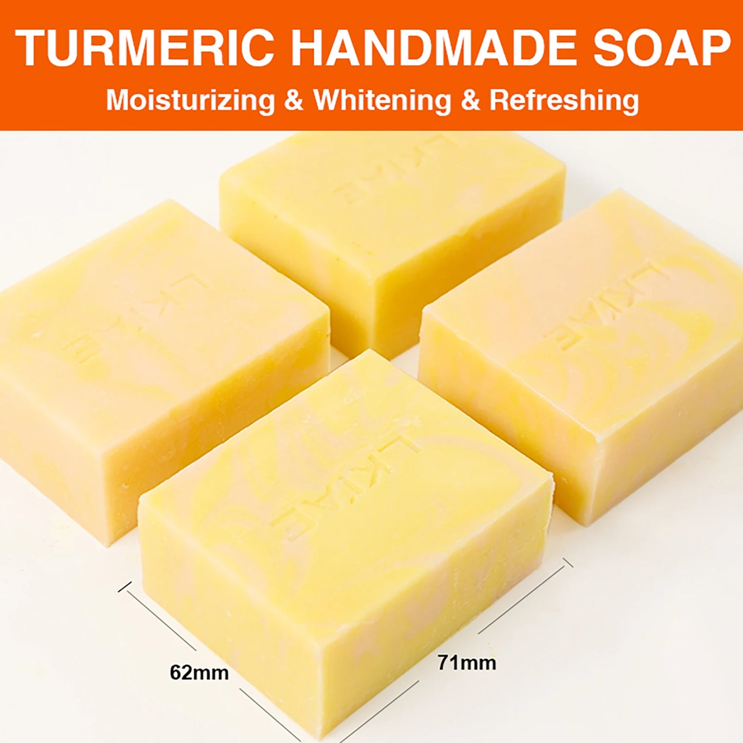 AILKE Turmeric Whitening Soap with Honey & Glycerin – 150g
