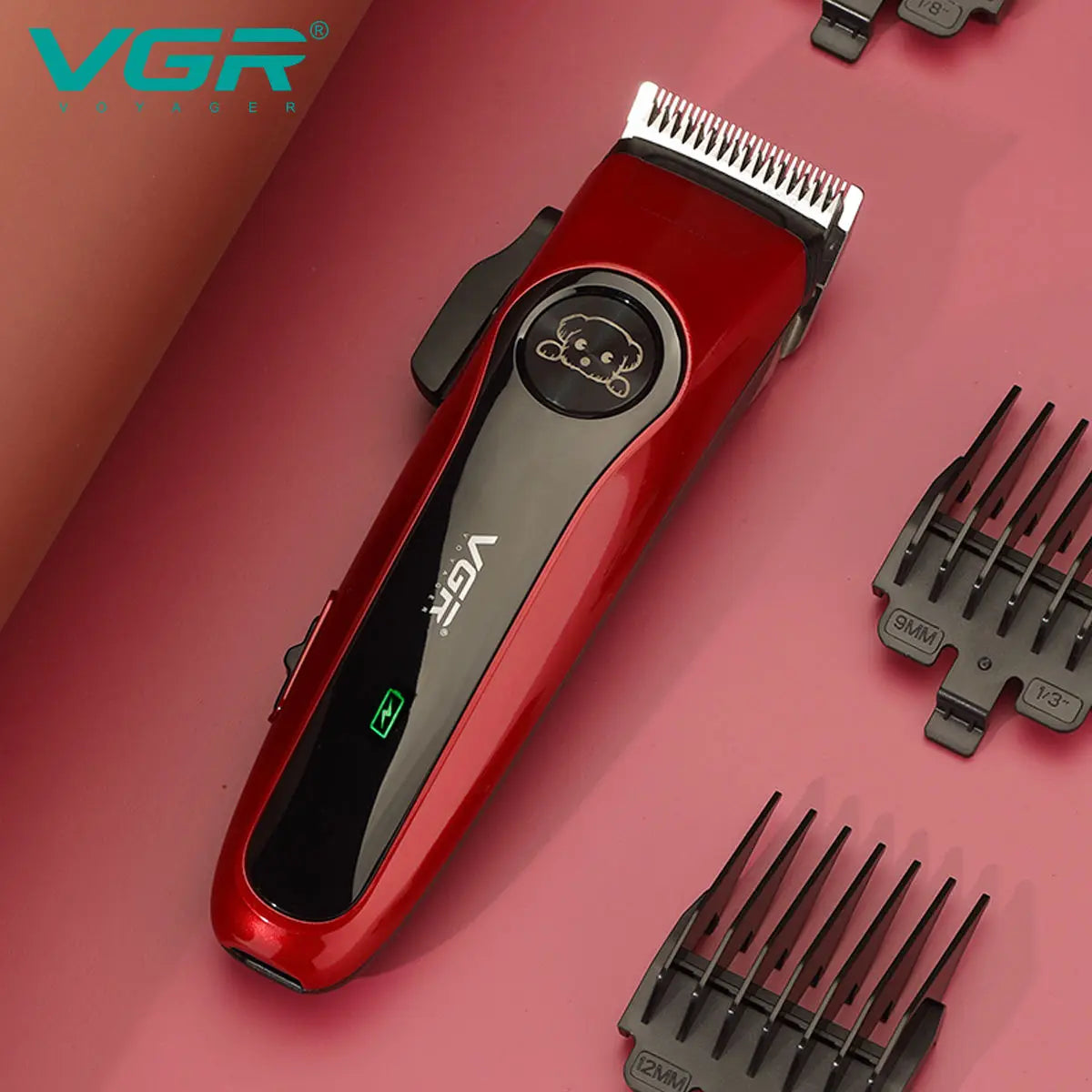 VGR 202 High Quality Powerful Cut Machine Rechargeable Professional Electric Dog Hair Clipper Cordless Pet Hair Trimmer Peaceful Pleasures Health and Wellness