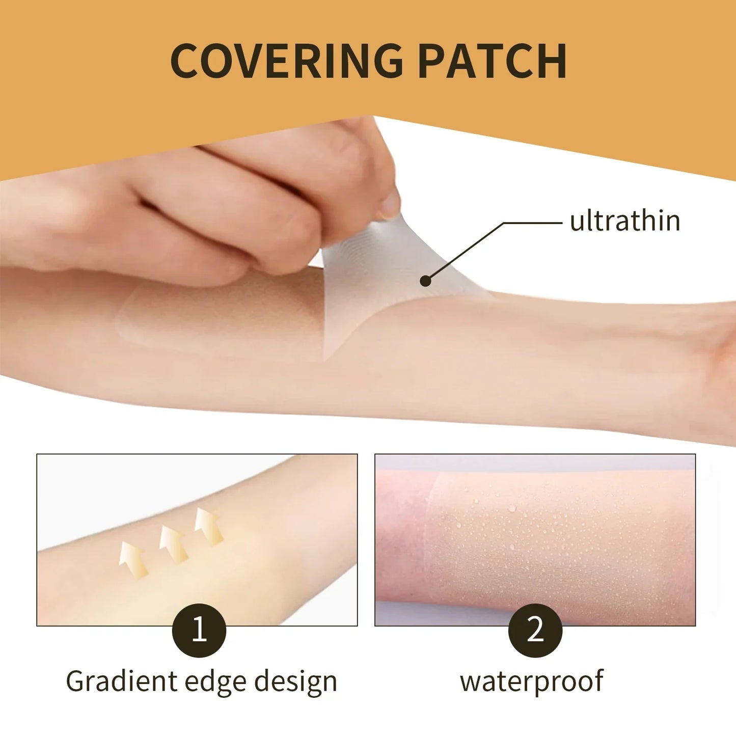 Jaysuing Scar & Tattoo Cover Patches – Waterproof Concealer