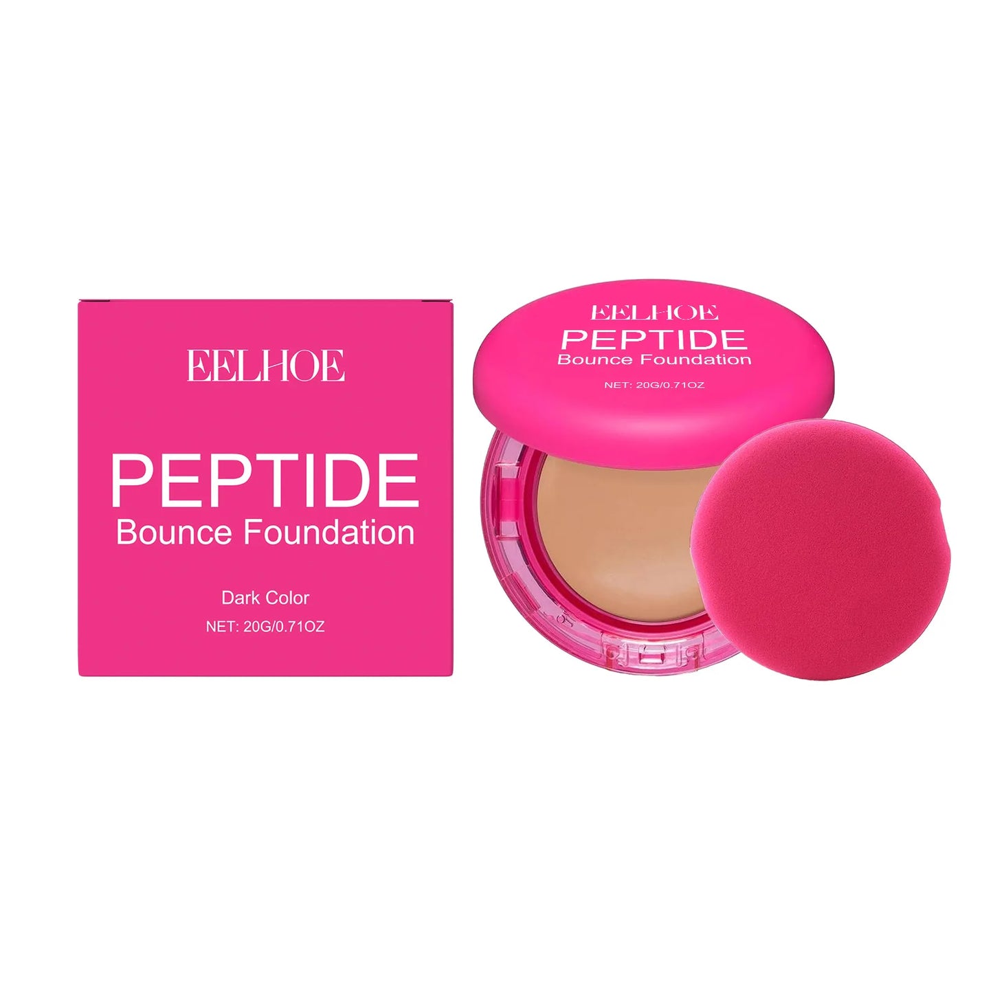 EELHOE Waterproof Foundation Balm for High Coverage Peaceful Pleasures Health and Wellness Dark