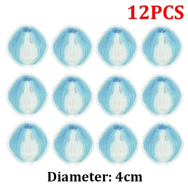 6/12pcs Downy Laundry Balls Pet Hair Remover Washing Capsules Removes Lint Personal Care Clothes Limpieza Reusable Ball Catch Peaceful Pleasures Health and Wellness Style D-12PCS