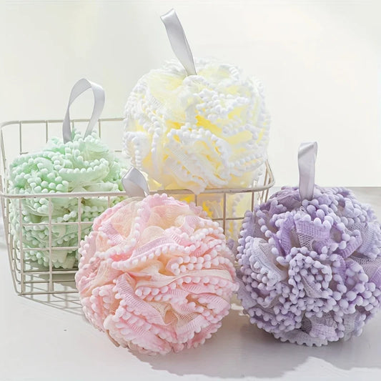 4Pcs Bath Ball, Bath Flower, Bath Products 4 Colors Peaceful Pleasures Health and Wellness 4 Pieces
