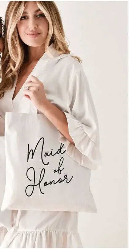 Bridal Party Tote Bag | Wedding Gift for Bridesmaids & MOB