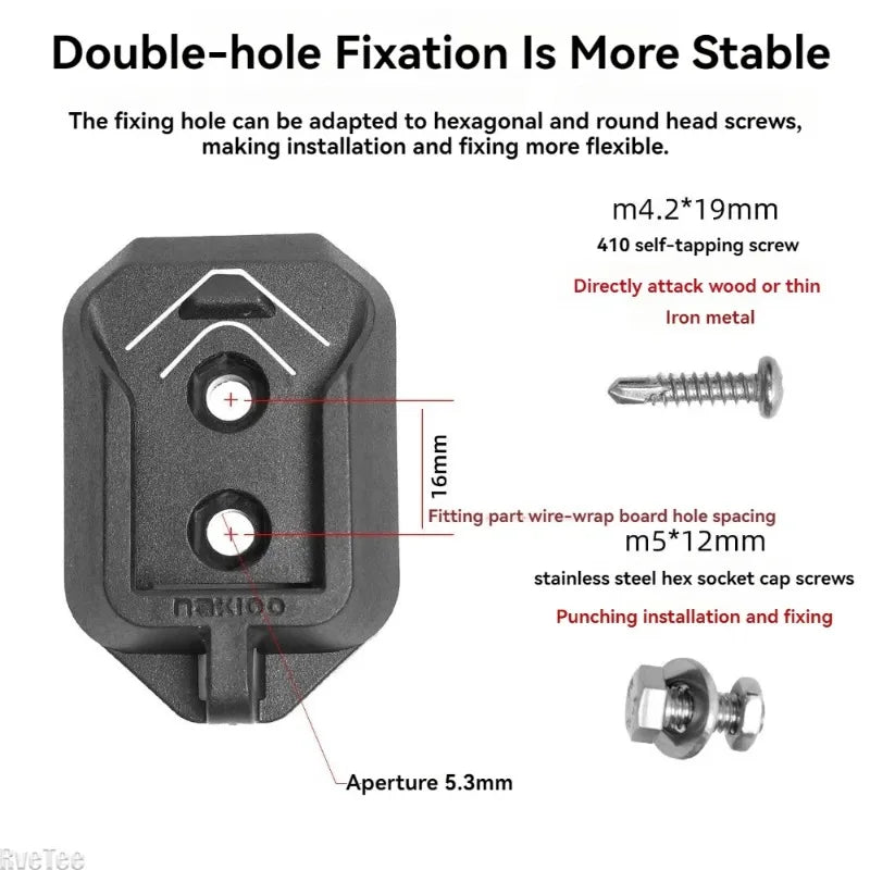 For NAKIOO Quick-hang Wall Female Buckle with Expansion Hook Screw Accessories for Tajima Hook Hardware Tool Parts Peaceful Pleasures Health and Wellness