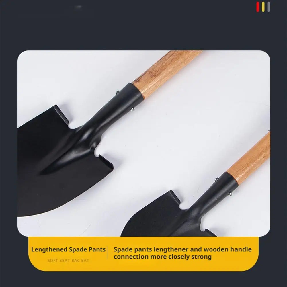 Household Tough Spatula For Growing Flowers Vegetables Wooden Handle Gardening Tools Large Small Stainless Steel Garden Shovel Peaceful Pleasures Health and Wellness