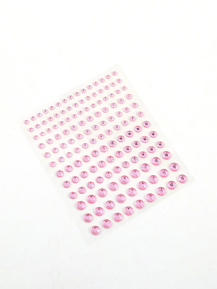 3PCS Jewel Sparkle Crystal Eye Drill Sticker Facial Beauty Decorations Holiday Makeup Crystal Diamond Stickers Color Random Peaceful Pleasures Health and Wellness 3pcs Color random