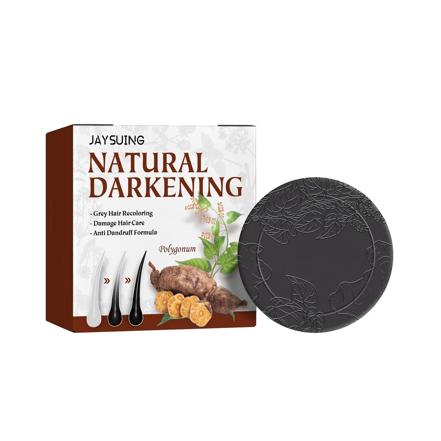 He Shou Wu Black Hair Shampoo Bar | Natural Gray Hair Treatment