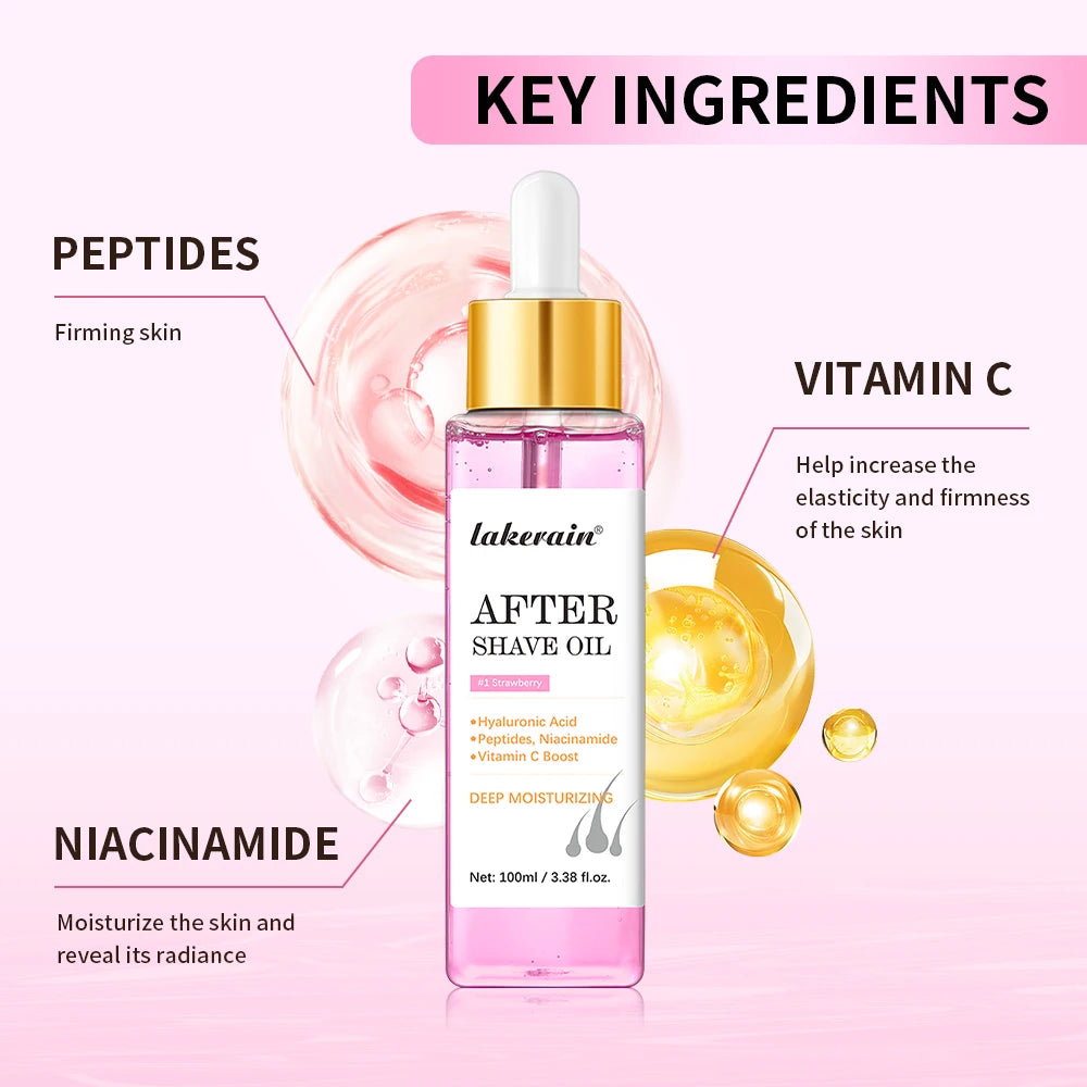 Strawberry Scent After Shave Oil Gently Moisturizes Softens Careens The Skin Beauty Women For Smooth Skin Prevent Ingrown Hairs Peaceful Pleasures Health and Wellness