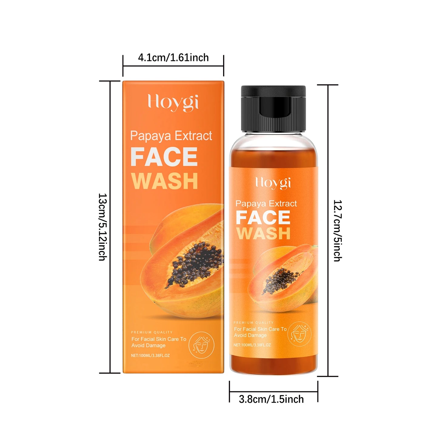 Papaya Face Wash – Oil Control, Brightening & Pore Cleanser