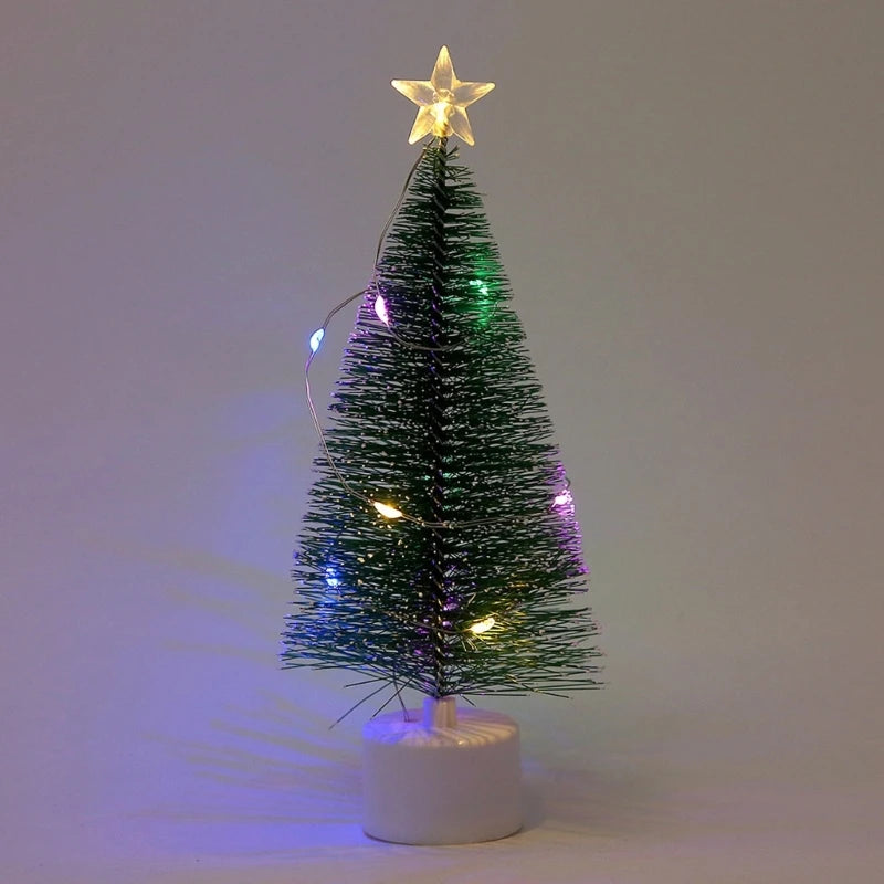 Colorful LED Pine Tree Night Light | Holiday Bedroom Decor