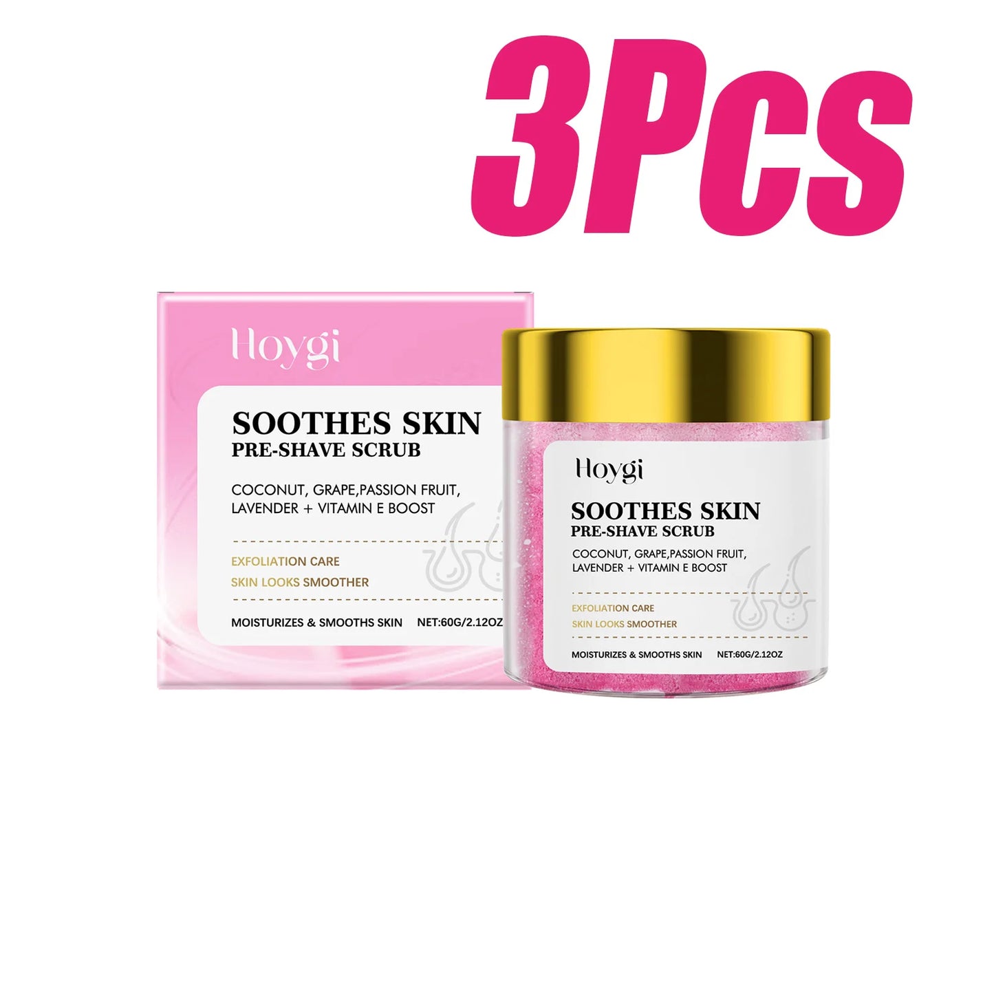 Pre-Shave Exfoliating Scrub – Smooth Skin Face & Body