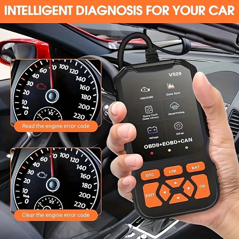 V520 OBD2 Diagnostic Scan Tool | Code Reader & Battery Tester Peaceful Pleasures Health and Wellness