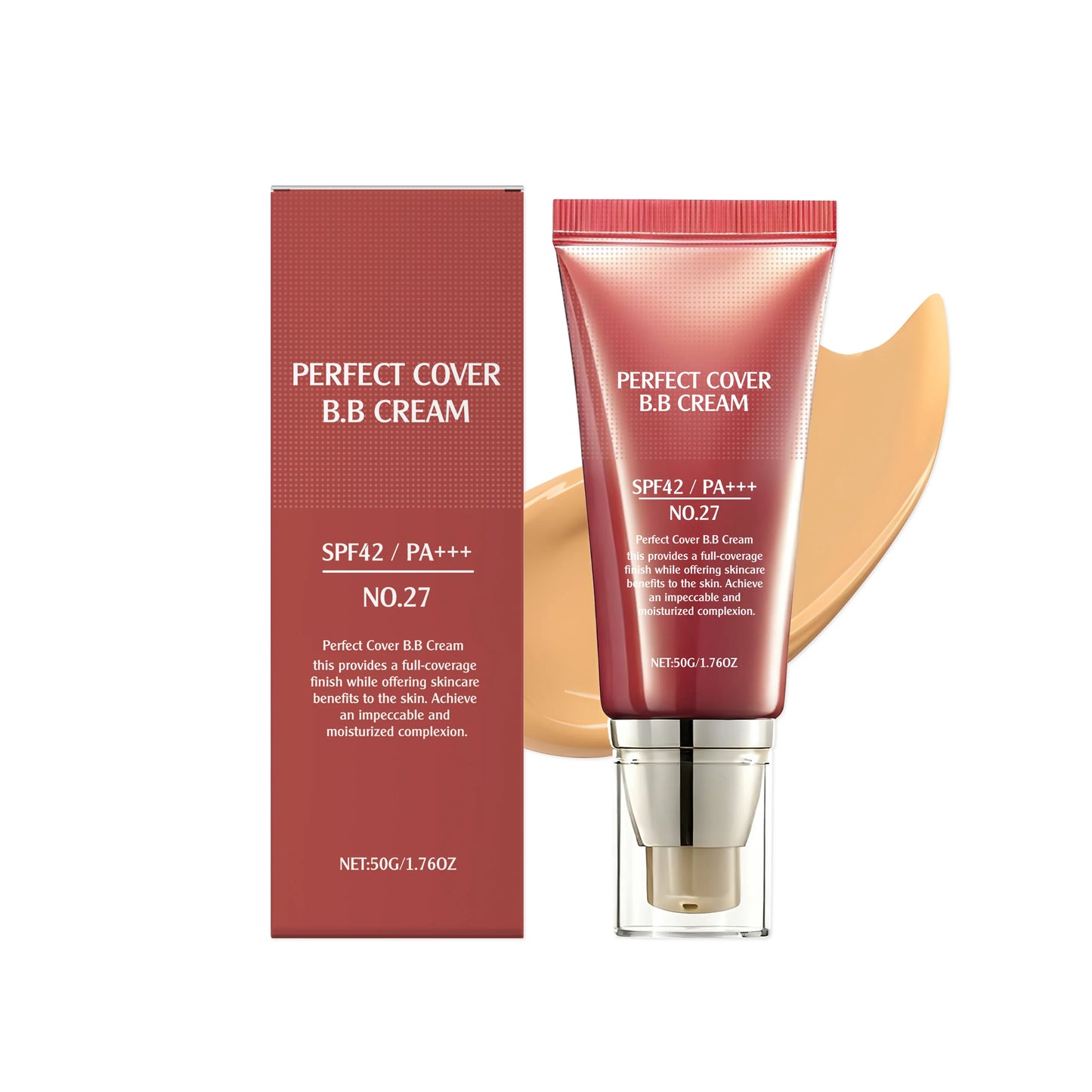 Moisturizing BB Cream Concealer – UVA Block & Blemish Cover 50g BB Cream Concealer Peaceful Pleasures Health and Wellness Dark Skin