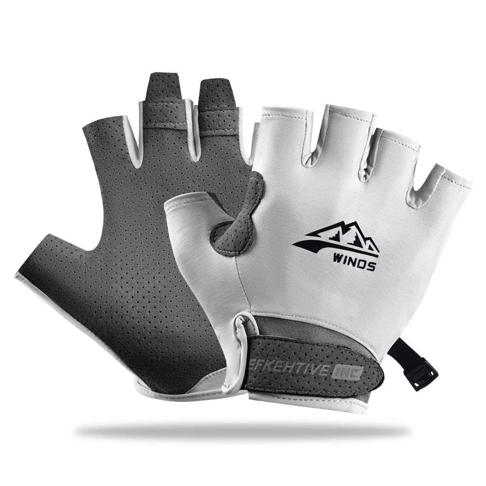 Fingerless Cycling Gloves – UV Protection, Breathable MTB & Road
