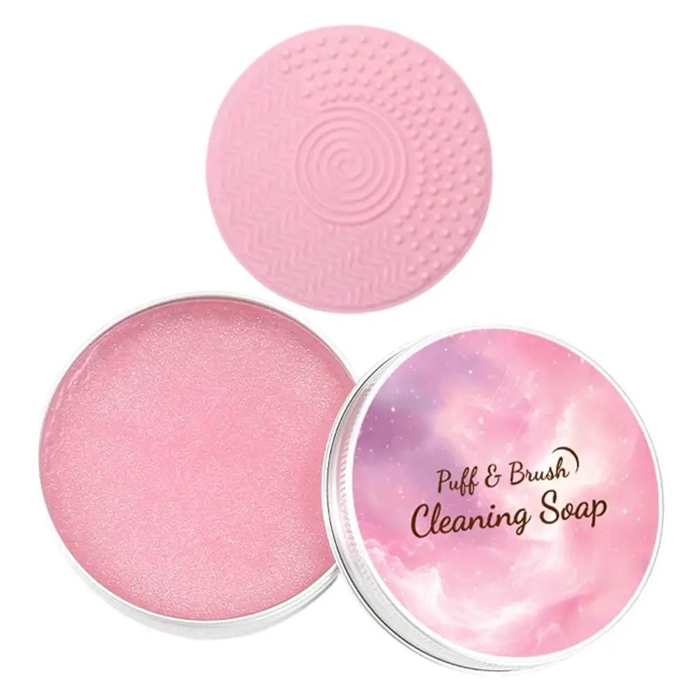 Makeup Brush Cleaner Soap with Silicone Mat – 60g/100g Peaceful Pleasures Health and Wellness B-60g