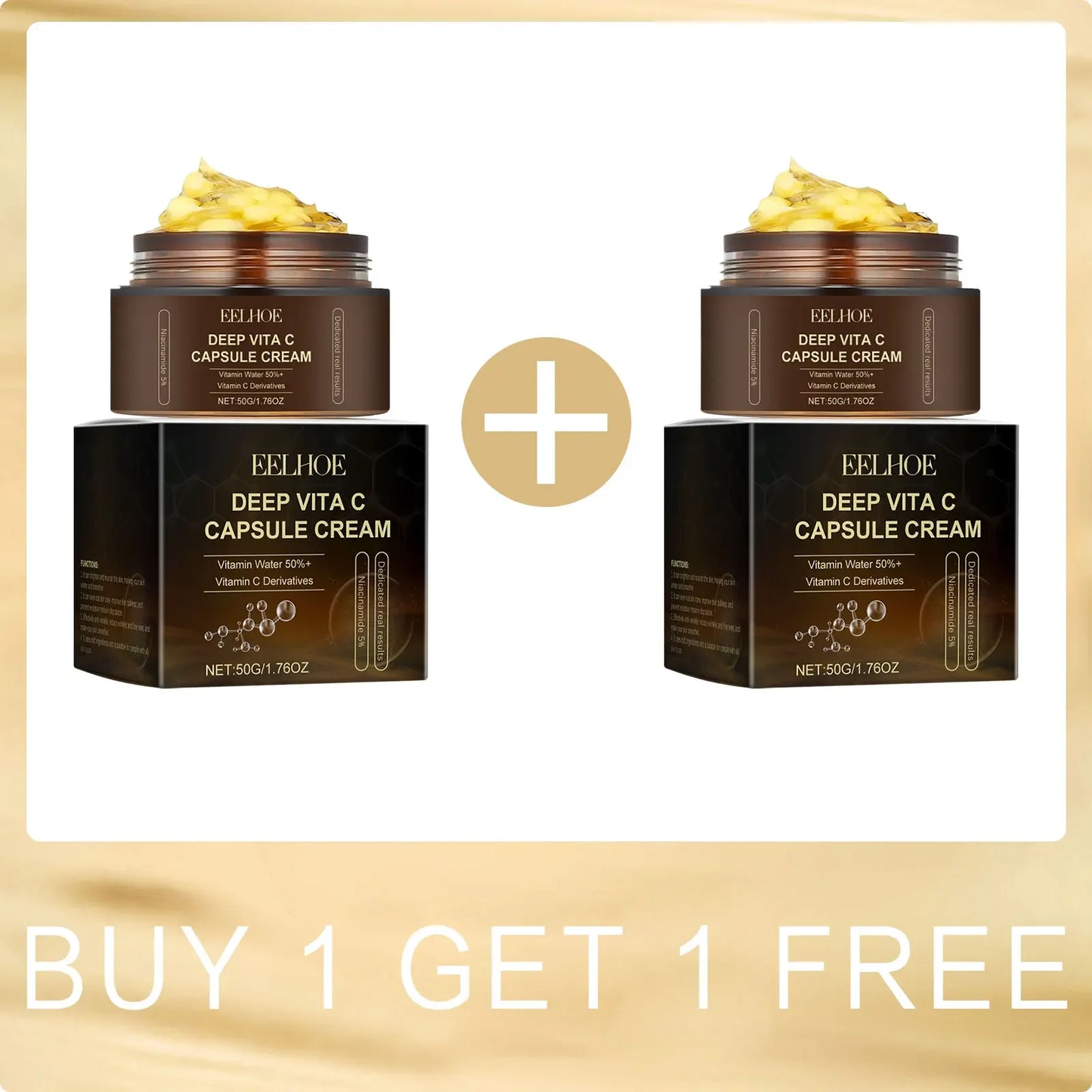 EELHOE Nicotinamide Brightening Face Cream – Vitamin C & Repair Peaceful Pleasures Health and Wellness Buy 1 for 1 Free