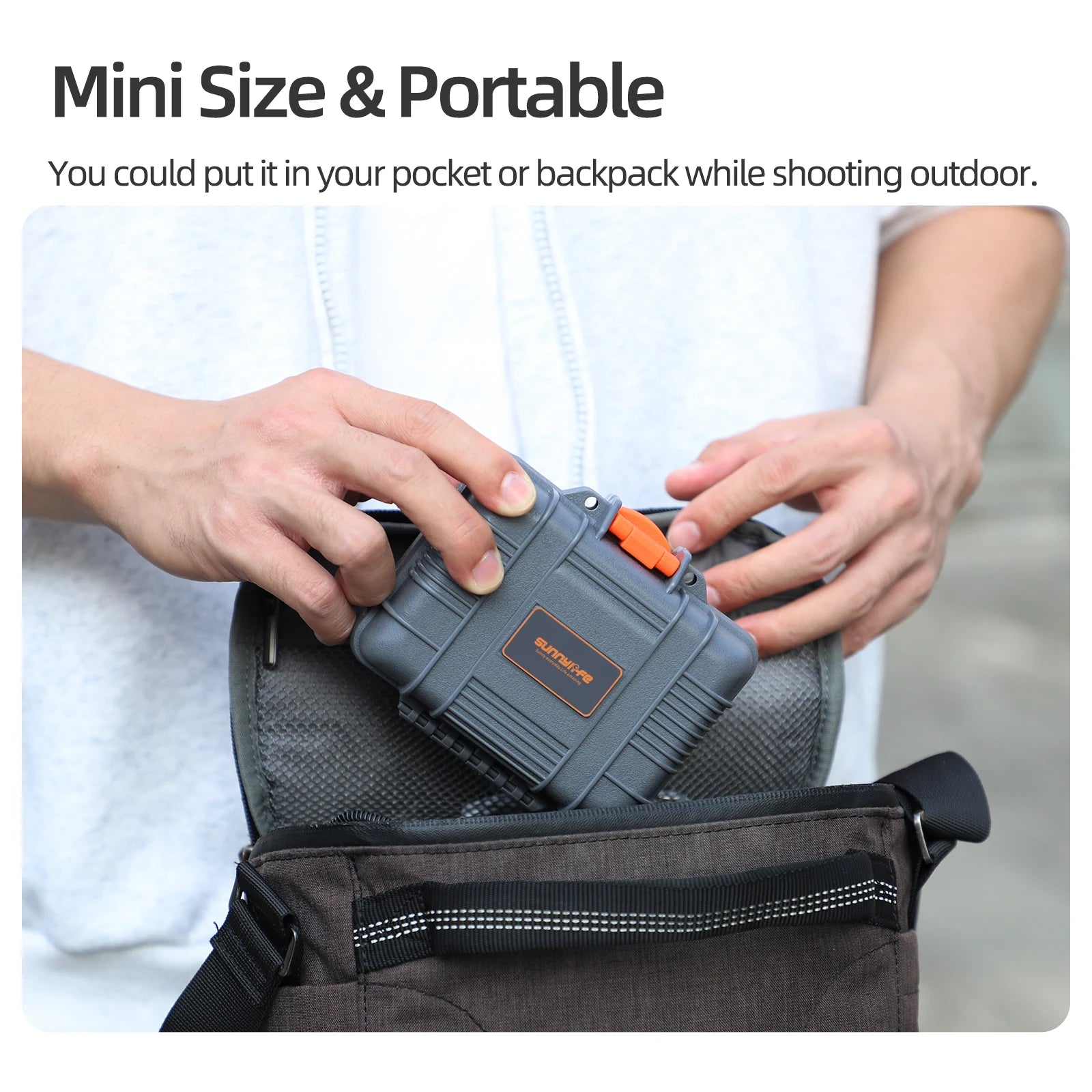 Dual-Direction Quick-Release Folding Adapter For DJI Osmo Nano Mini Storage Case - Outdoor Shockproof Carry Case Accessories Peaceful Pleasures Health and Wellness