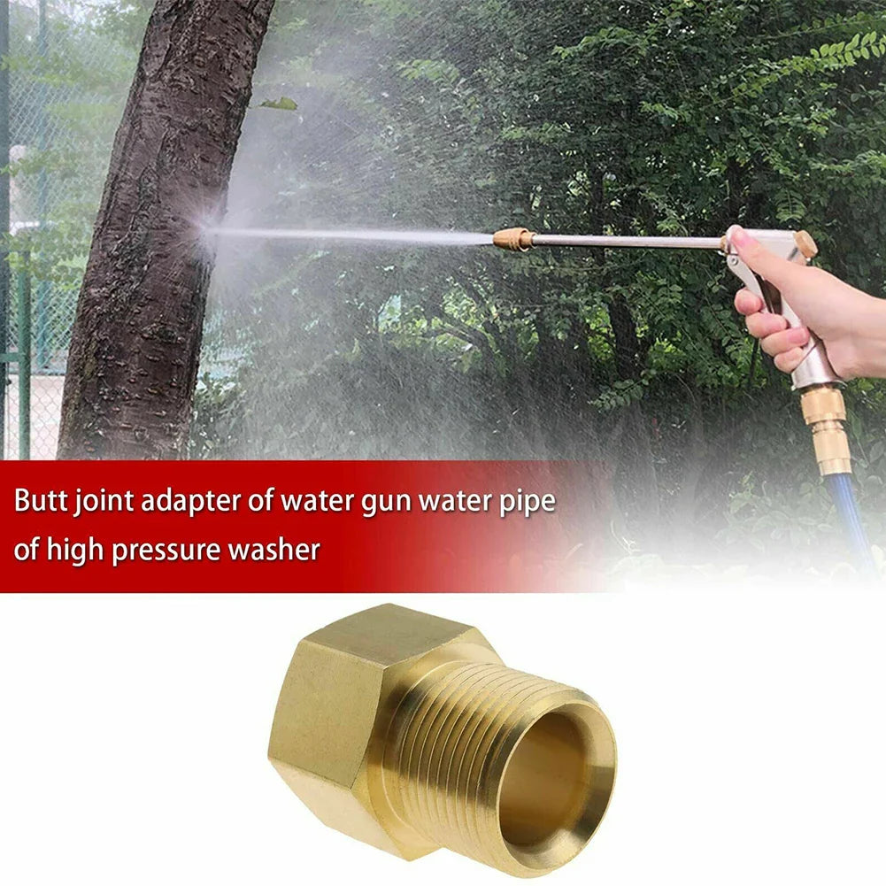 M22 15mm to 14mm Brass Pressure Washer Adapter | 4500 PSI