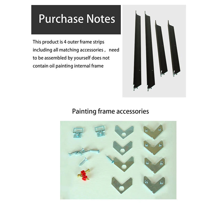Aluminum Alloy Frame for Paintings, Canvas Picture Frame, DIY, Modern, Grand Format, All Kinds of Size Peaceful Pleasures Health and Wellness