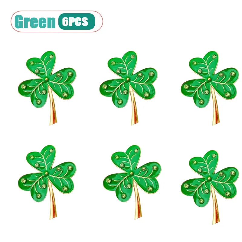 Clover Shamrock Napkin Rings – St. Patrick's Day Table Décor