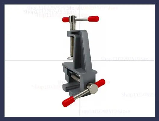 Mini Bench Vise Aluminum Miniature Multi-Functional Jeweler Hobby Clamp Workbench Drill Press for Jewelry Repair and Crafting Peaceful Pleasures Health and Wellness 1pc