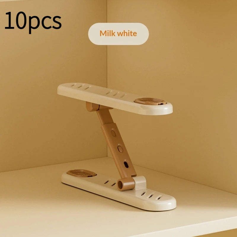 10pcs Aromatherapy Shoe Rack Aromatherapy Double Layer Shoe Organizer Deodorant Shoe Holder Stable for Casual Shoes Rack Student Peaceful Pleasures Health and Wellness White 10pcs