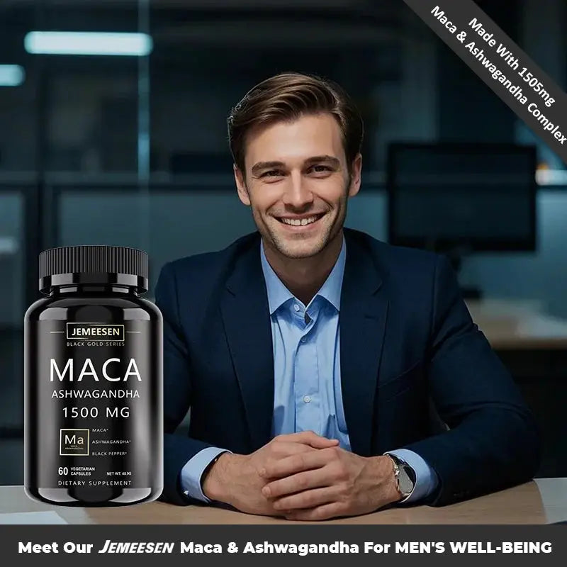JEMEESEN Male Enhancing Supplement - Ashwagandha & Maca Peaceful Pleasures Health and Wellness