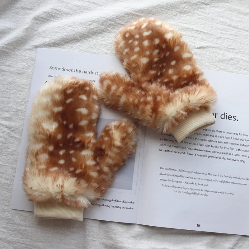 Mori Deer Winter Gloves Scarf & Ear Warmer Christmas Set