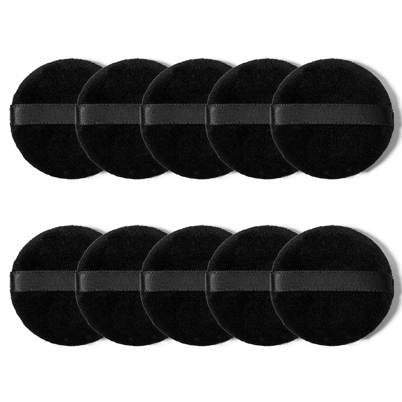 Powder Puff Makeup Sponge Set 5-10 Pcs | Washable Round Puff