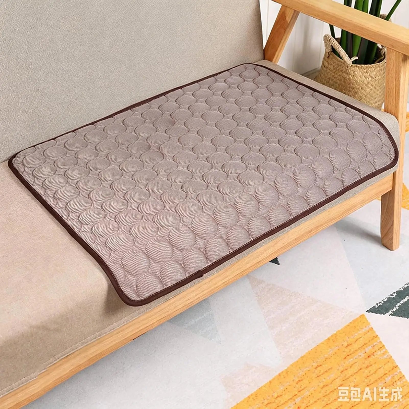 Cooling Dog Mat Washable Heat Relief Ice Rug 100x75cm Self Cooling Pet Mat For Small Medium Large Dog Kitten Crate Kennel Floor Peaceful Pleasures Health and Wellness