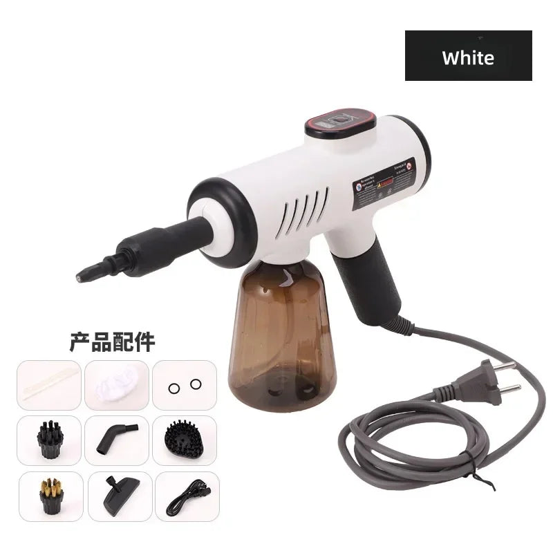 HOMEFISH 1200W Handheld Steam Cleaner | Kitchen & Home Handheld Steam Cleaner Peaceful Pleasures Health and Wellness White EU