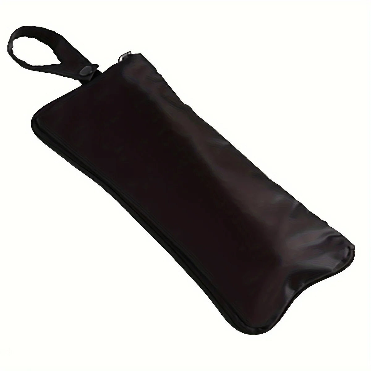Microfiber Umbrella Storage Bag, Black Folding Umbrella Carrier with Handle and Hanging Loop, Hand Washable - Single Pack，1 PC Peaceful Pleasures Health and Wellness
