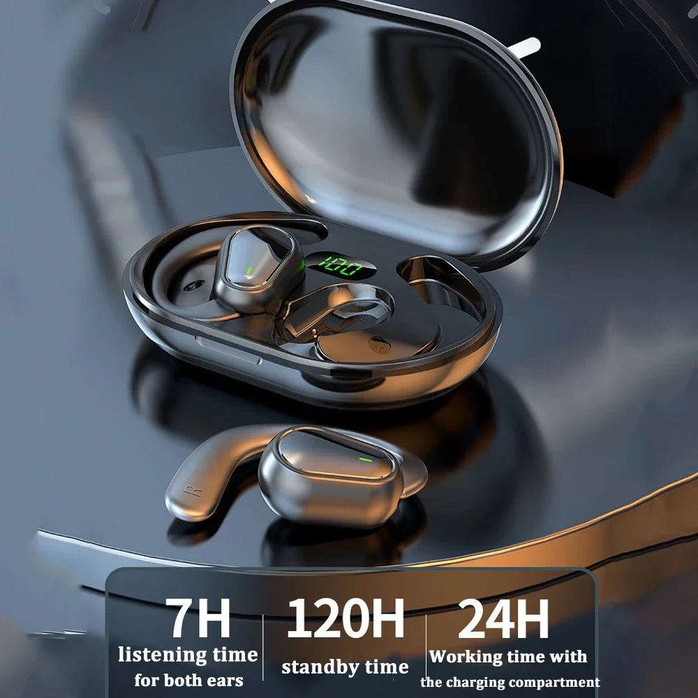 Bluetooth 5.3 Headphones Ear Hook Earphones Wireless Earphones HiFi Stereo Waterproof Headset Noise Reduction Earbuds for Xiaomi Peaceful Pleasures Health and Wellness