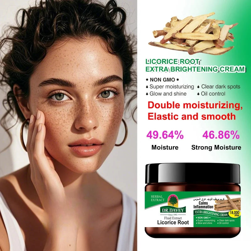 DR.DAVEY Licorice Root Skincare Set – Cream, Mask & Oil