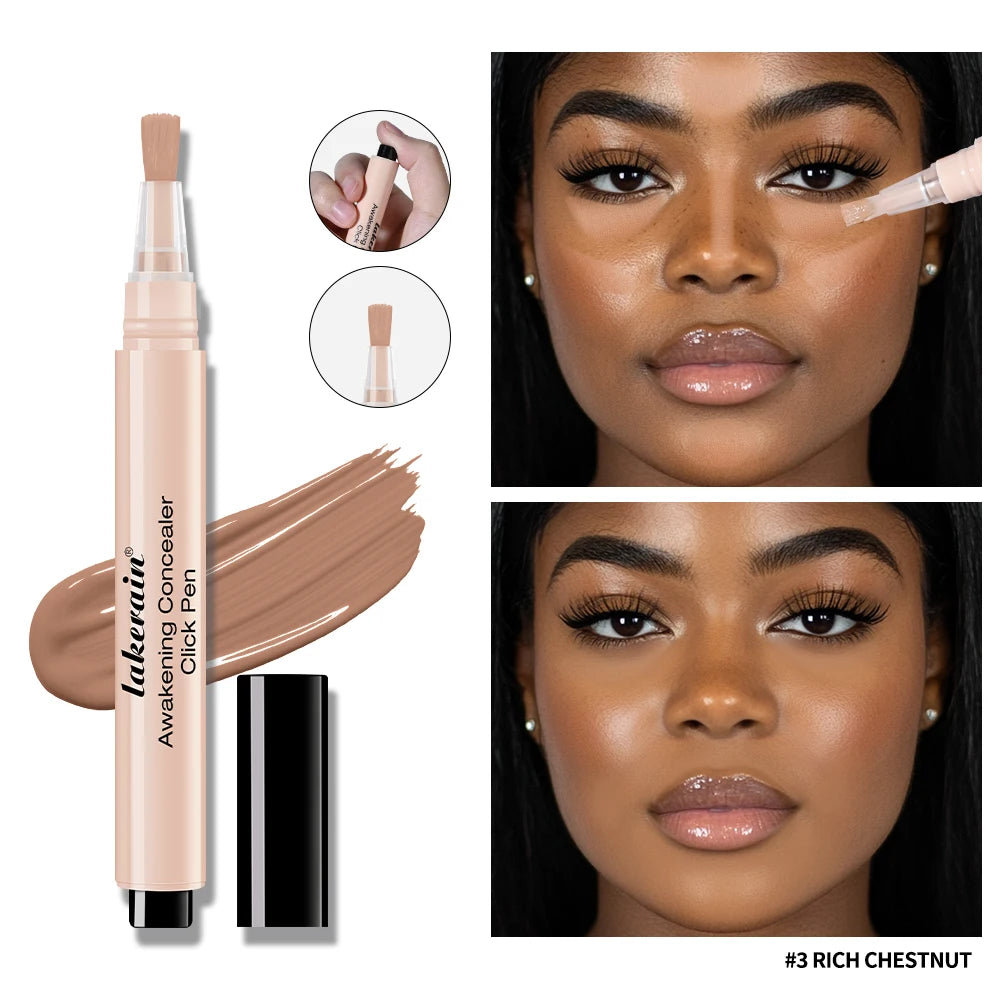 Awakening Concealer Click Pen Brighten， long-lasting ，Hight Coverage Hybrid ，Skincare and Concealer Pen Makeup Peaceful Pleasures Health and Wellness
