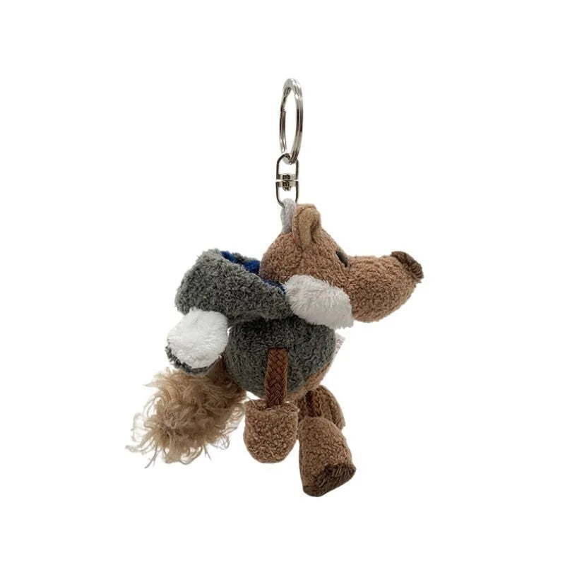 Cartoon Plush Keychain Doll | Cute Mini Backpack Pendant Gift