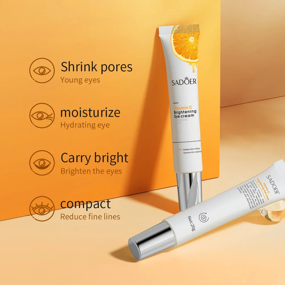 SADOER Vitamin C Eye Cream – Dark Circles & Puffiness