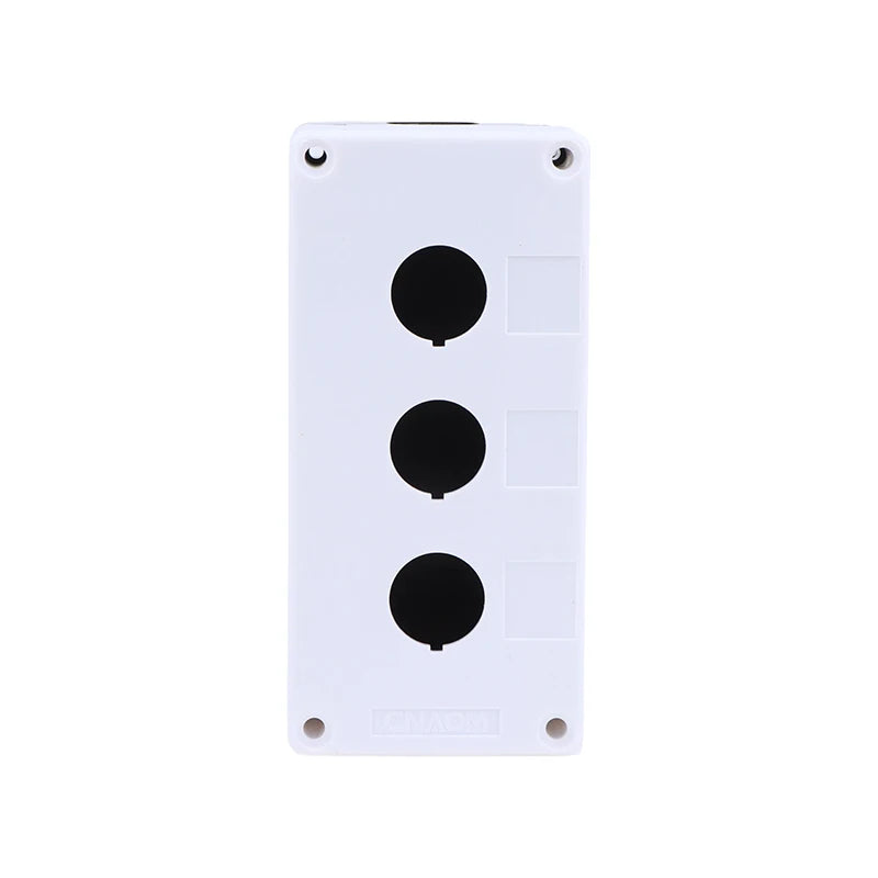 New 22mm Installation Aperture Waterproof Dust-proof LA38Lay 37X B2 Button Switch Control Box 1/2/3/4/5 Hole Height 65mm Peaceful Pleasures Health and Wellness 3 Hole as pic White