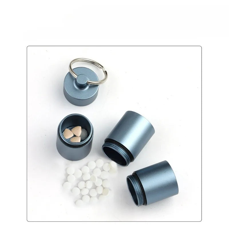 Waterproof Aluminum 3-Layer Pill Container | Outdoor Travel Box