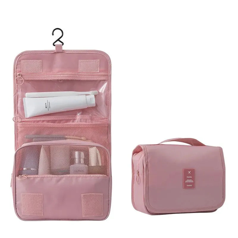 Travel Hanging Makeup Bag – Large Capacity Dry Wet Separation