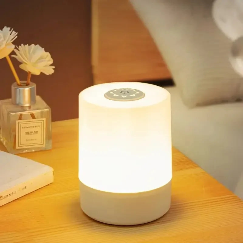 Touch Night Lamp 3 Modes Dimming Bedroom Bedside Lamp USB Charging Night Light Ambient Light Soft Light Table Lamp For Kids Gift Peaceful Pleasures Health and Wellness