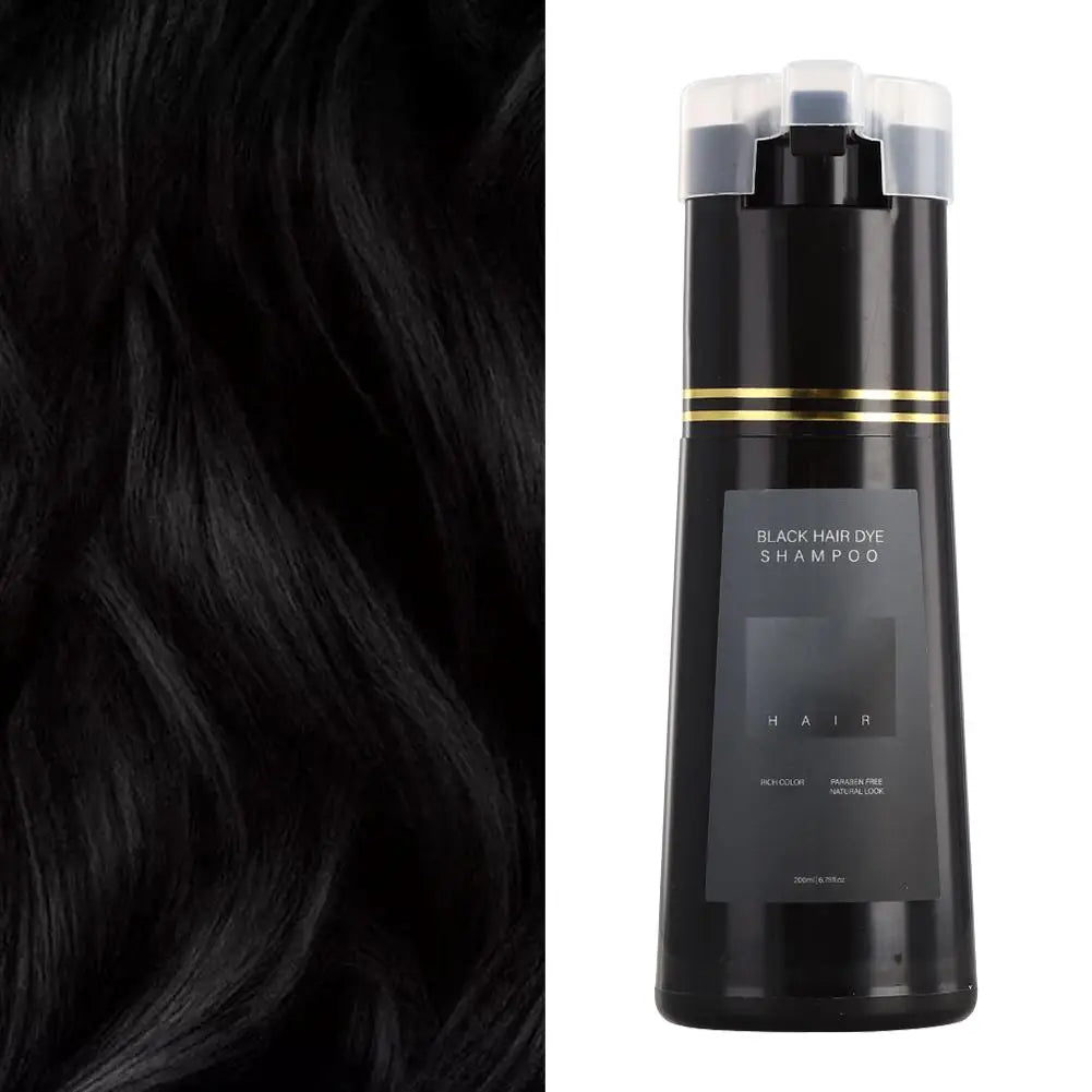 3-in-1 Herbal Hair Color Shampoo | Gray Coverage for Men & Women