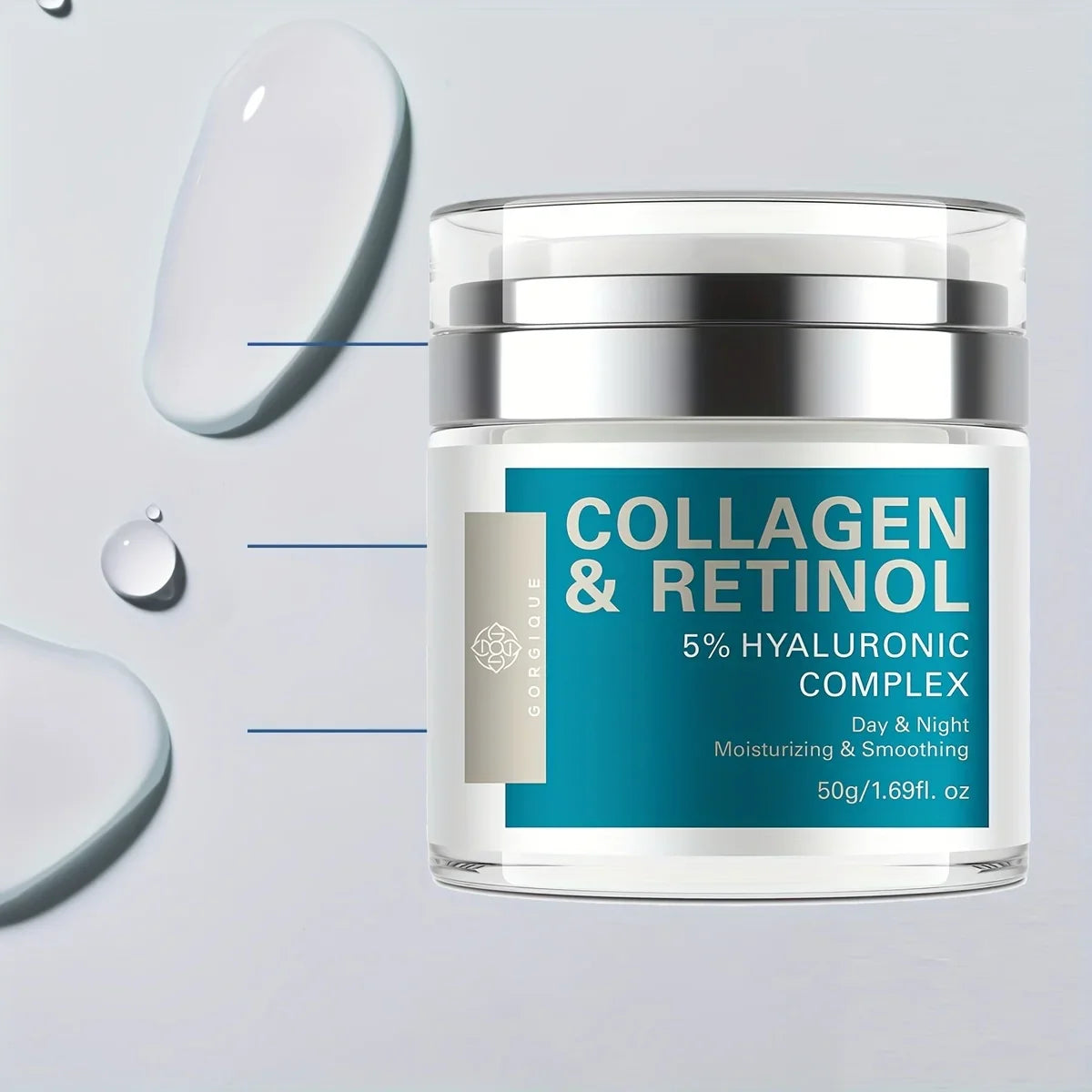 GORGIQUE Retinol Face Cream – Hyaluronic Acid & Collagen 50g
