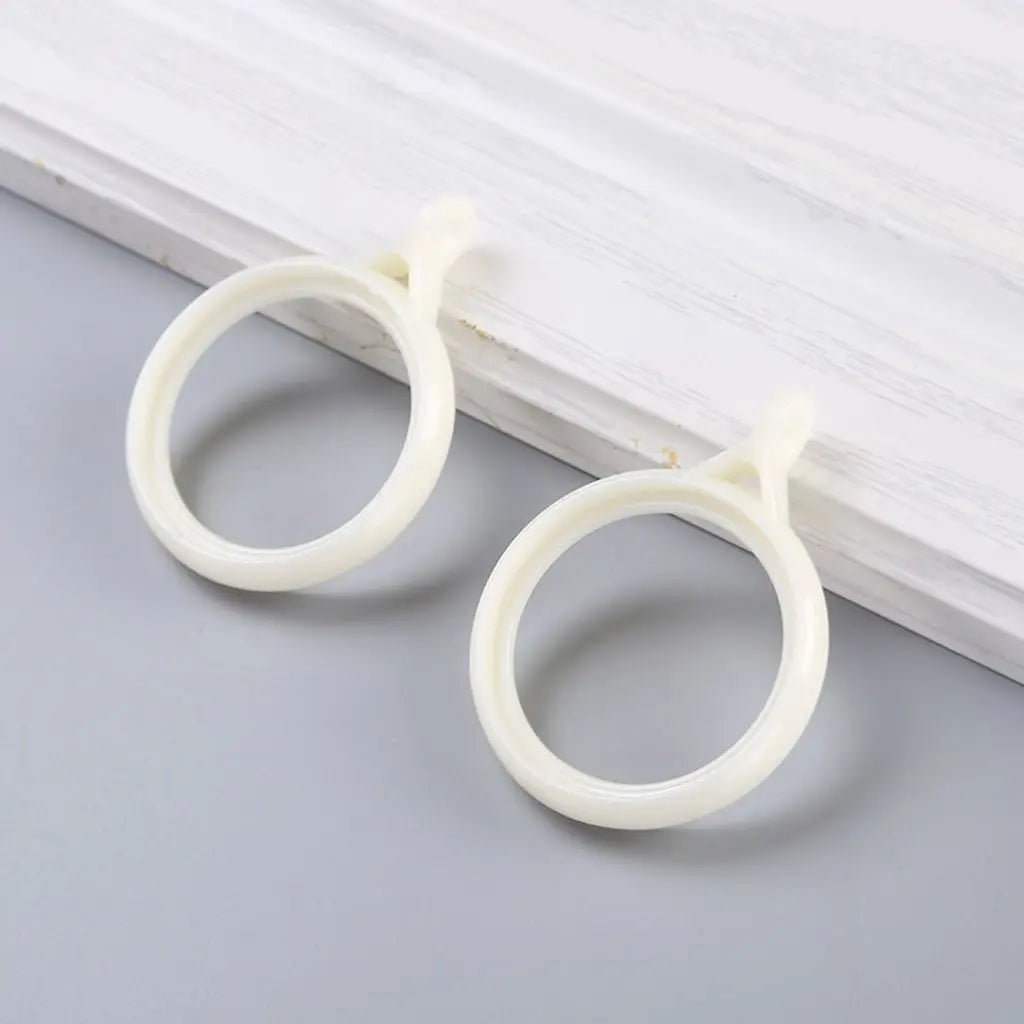 Curtain Ring Clip Hooks for Roman Rods – 20 Pack | Mute